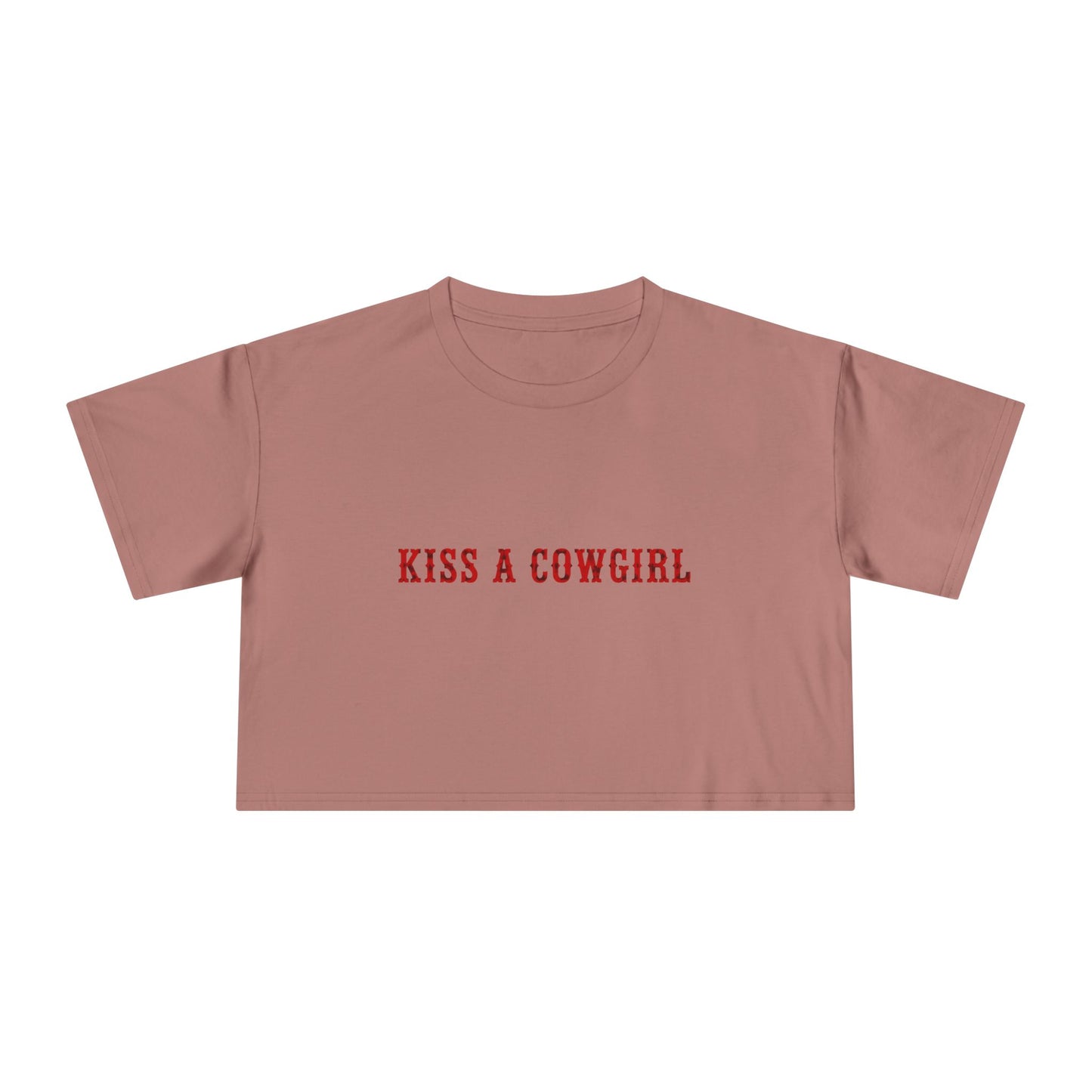 Kiss a Cowgirl Crop Tee