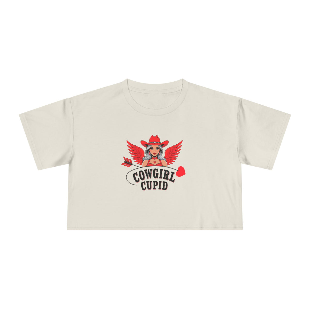 Cowgirl Cupid Crop Tee.