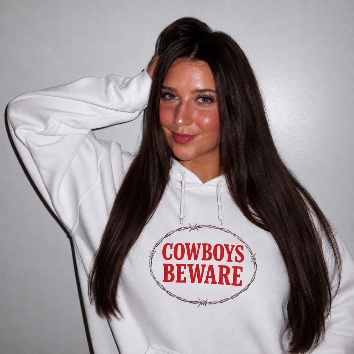 Cowboys Beware Hoodie.