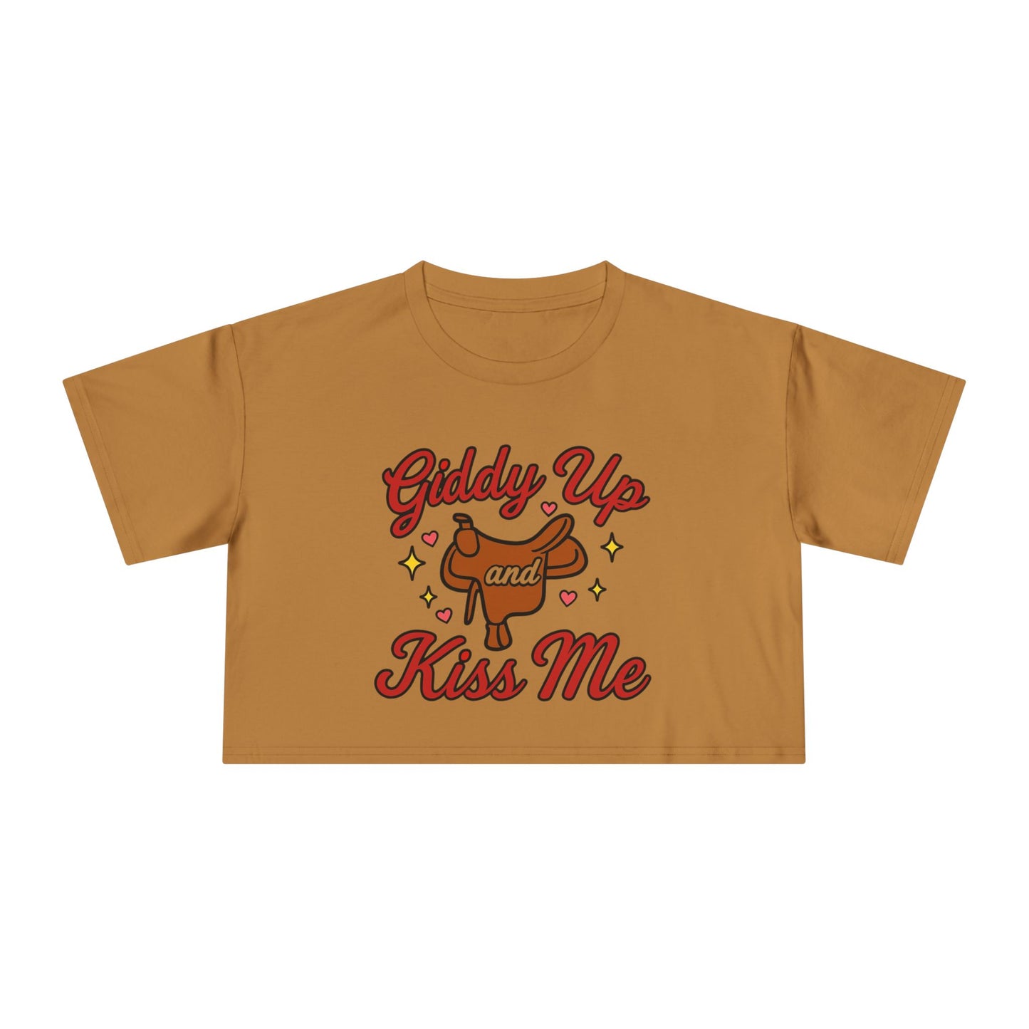 Giddy Up and Kiss Me Crop Tee