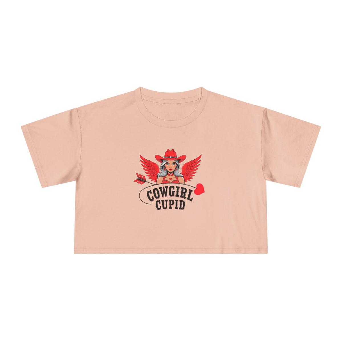 Cowgirl Cupid Crop Tee.