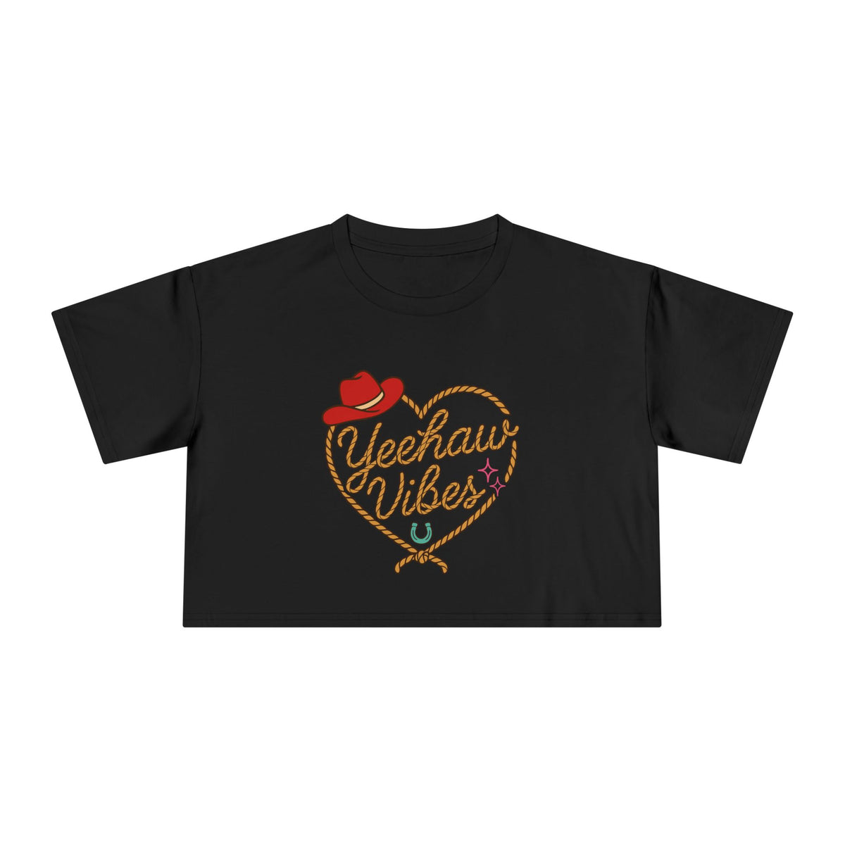 Yeehaw Vibes Crop Tee.
