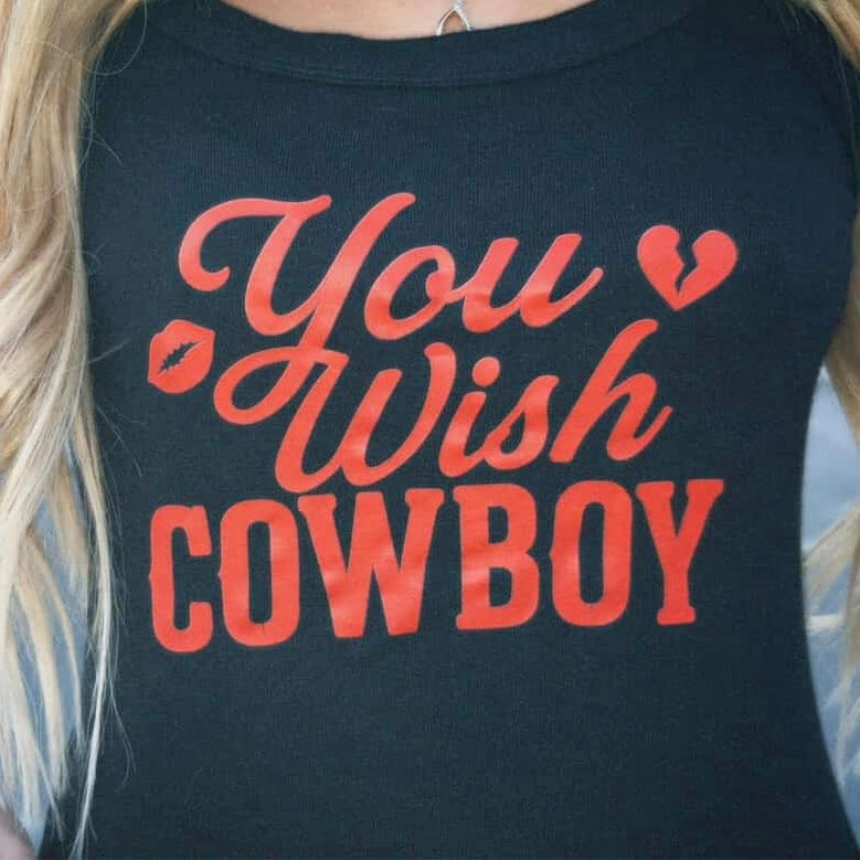 You Wish Cowboy Spaghetti Strap Tank.
