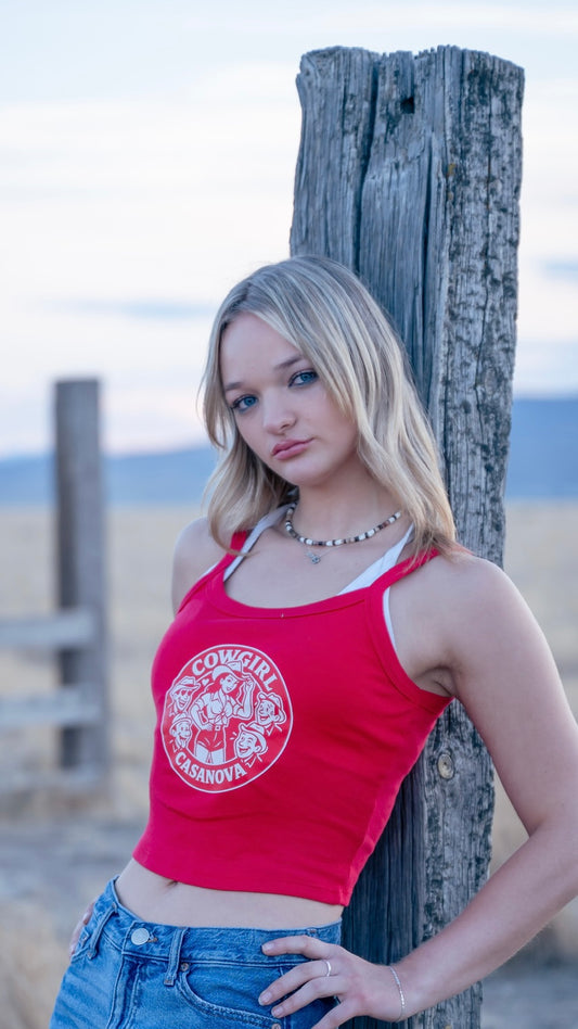 Cowgirl Casanova Spaghetti Strap Tank.