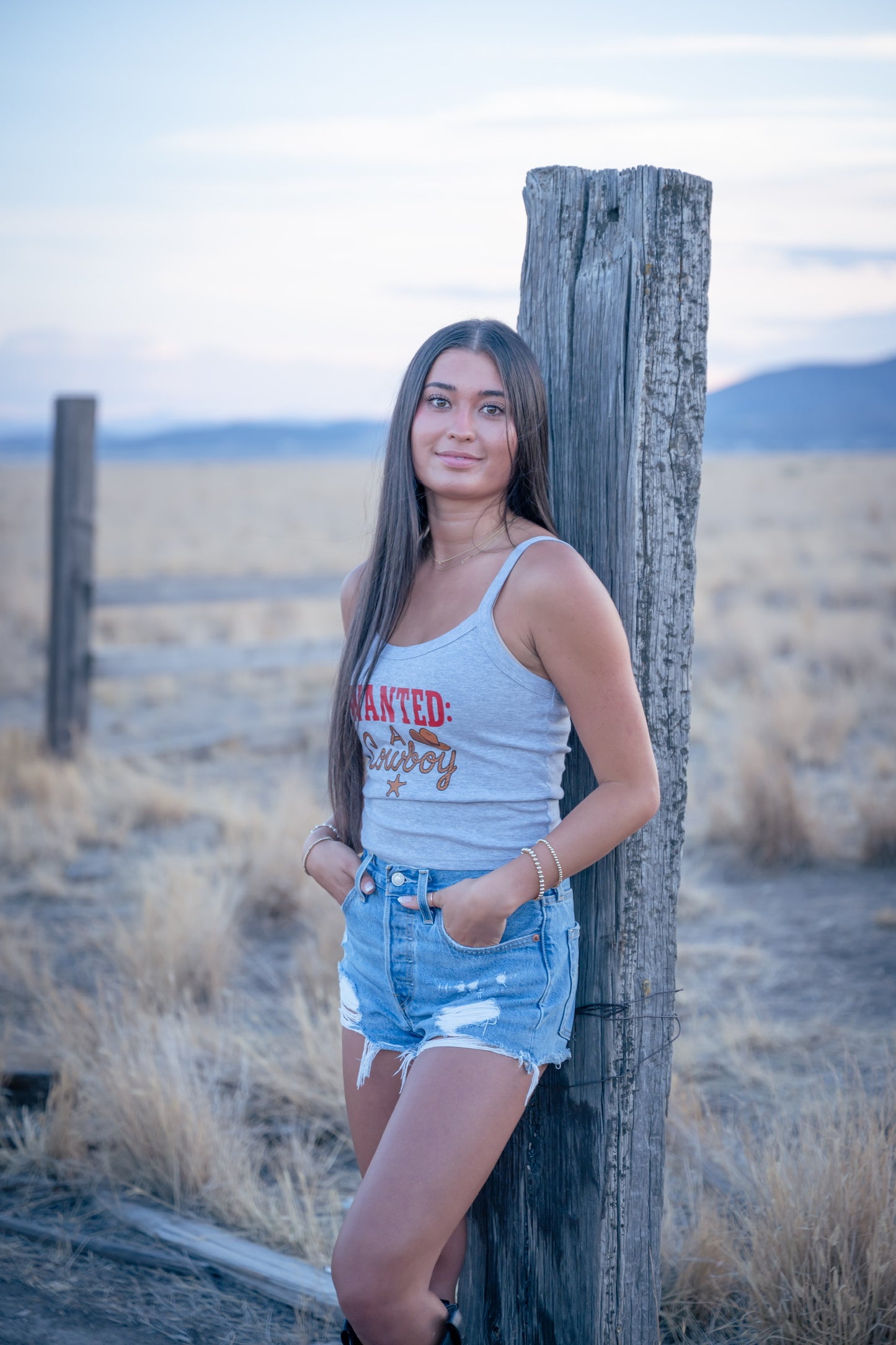 WANTED: A Cowboy Spaghetti Strap Tank