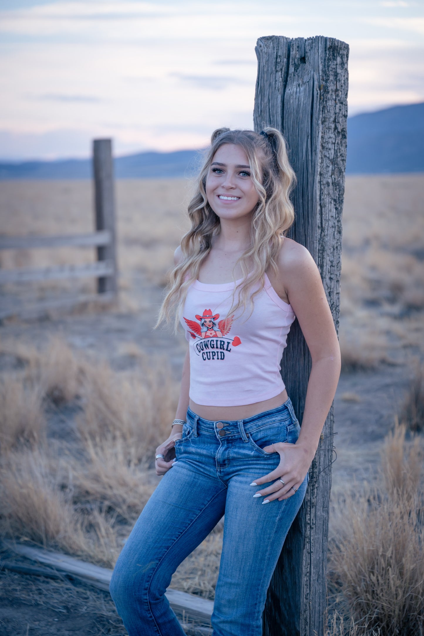 Cowgirl Cupid Spaghetti Strap Tank