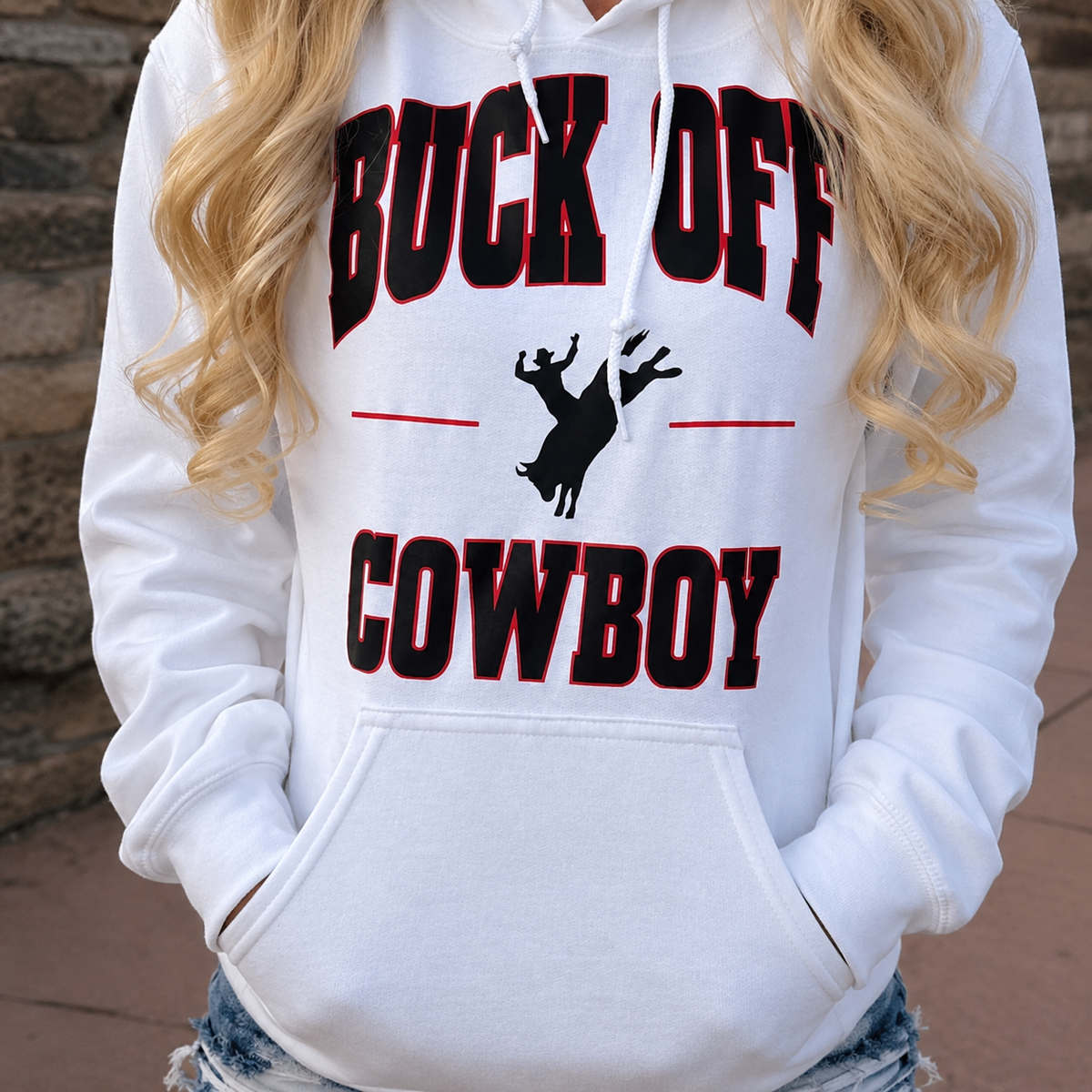 Buck Off Cowboy Hoodie - new