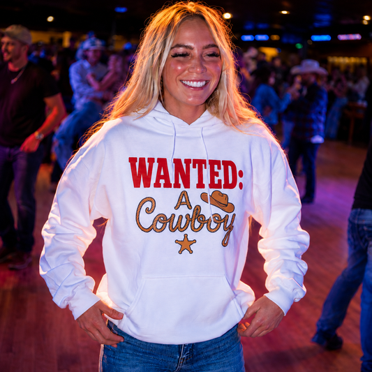 Wanted: A Cowboy Hoodie.