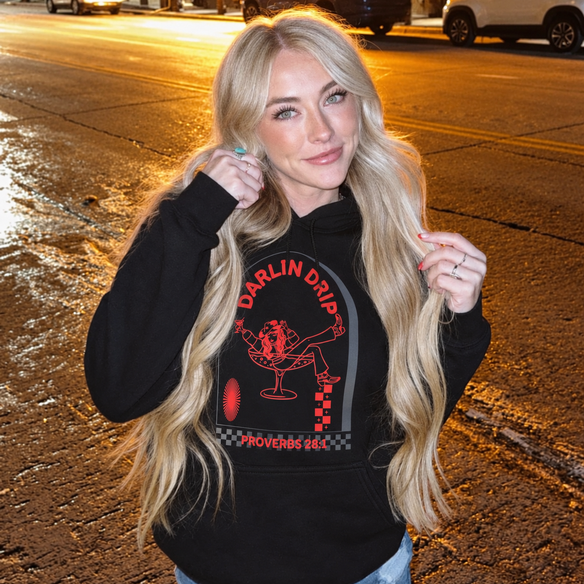 Darlin Drip’ Glass Hoodie.