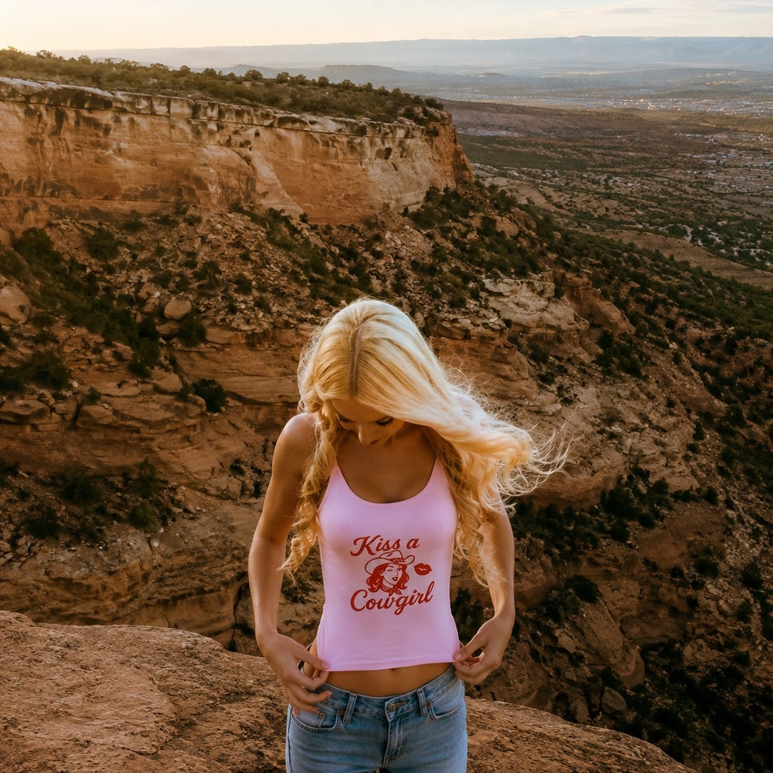 Kiss a Cowgirl Tank.