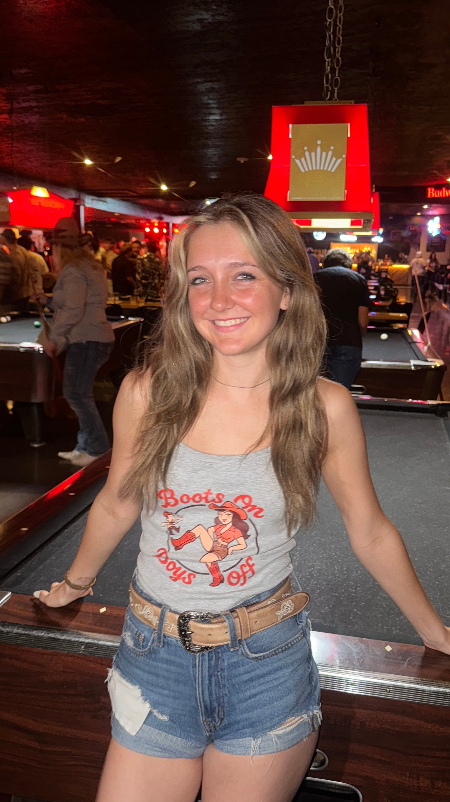 Boots On Boys Off Spaghetti Strap Tank