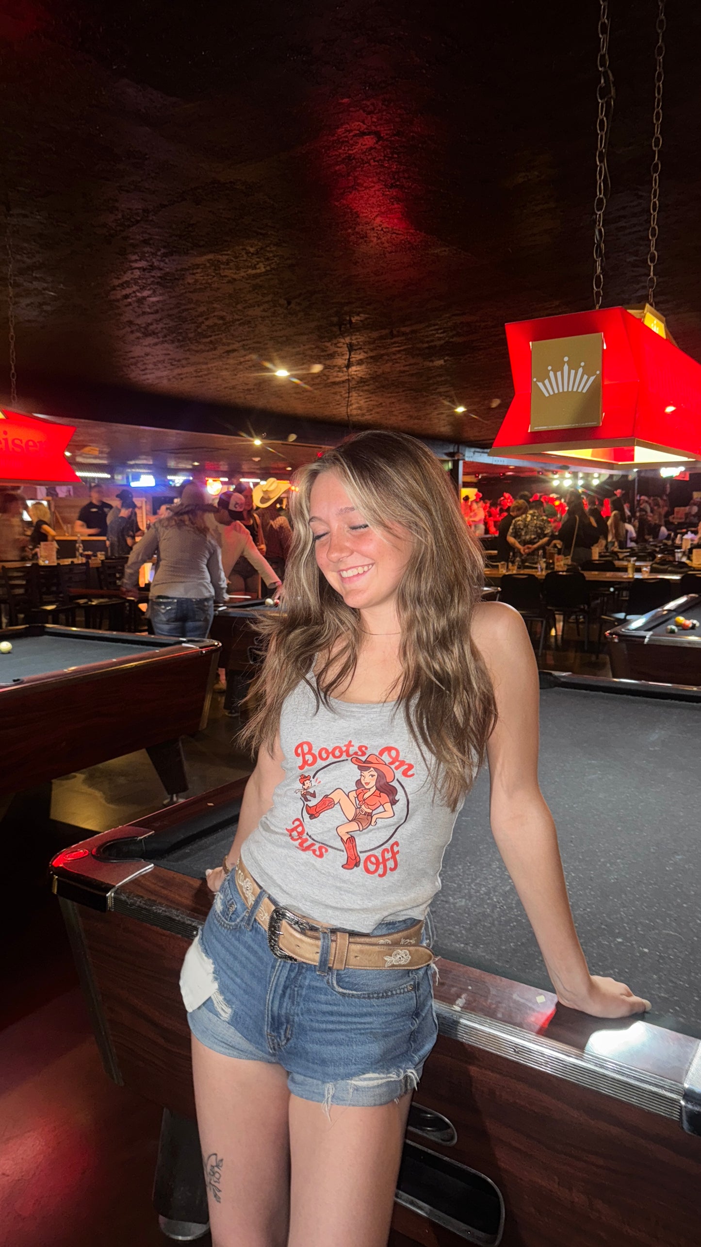 Boots On Boys Off Spaghetti Strap Tank