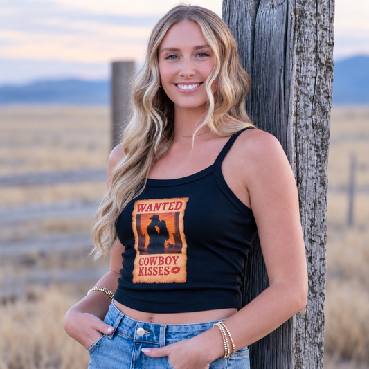 WANTED Cowboy Kisses Tank.
