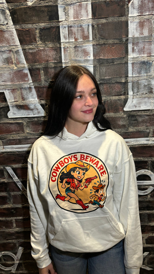 Cowboys Beware Hoodie.
