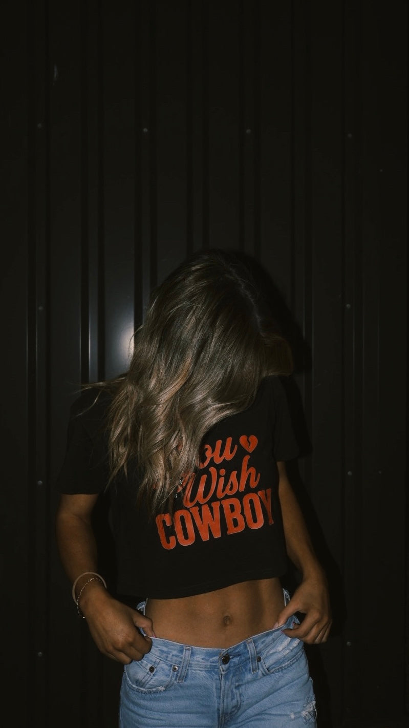 You Wish Cowboy Crop Tee.